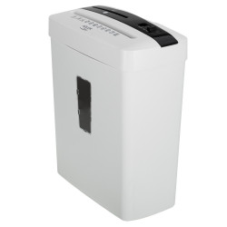Шредер за документи Adler AD 1037, 200 W, 13 л, До 22 см, 6 листа наведнъж, Слот за CD/DVD и кредитни карти, Автоматичен старт/стоп, Функция обратен ход, 69 dB, Бял