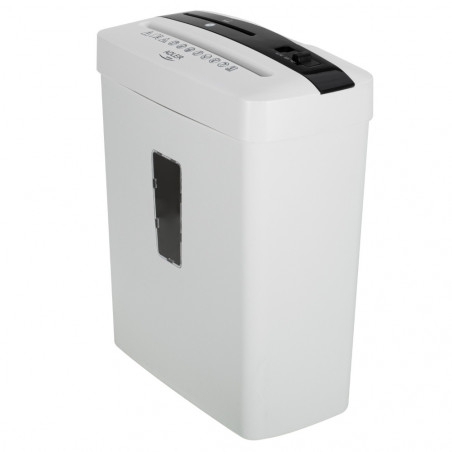 Шредер за документи Adler AD 1037, 200 W, 13 л, До 22 см, 6 листа наведнъж, Слот за CD/DVD и кредитни карти, Автоматичен старт/стоп, Функция обратен ход, 69 dB, Бял