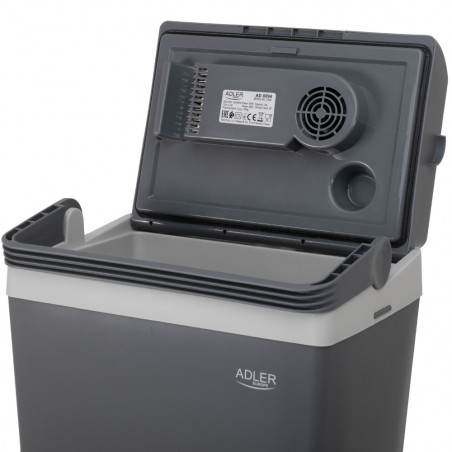 Хладилна чанта Adler AD 8094, 22 литра, 45/55 W, 12V/220V, Климатичен клас ST, Специална изолация C5H10, Сив