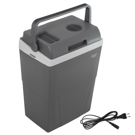 Хладилна чанта Adler AD 8094, 22 литра, 45/55 W, 12V/220V, Климатичен клас ST, Специална изолация C5H10, Сив