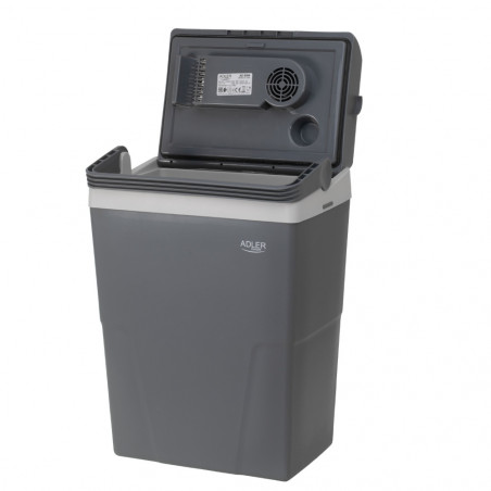 Хладилна чанта Adler AD 8094, 22 литра, 45/55 W, 12V/220V, Климатичен клас ST, Специална изолация C5H10, Сив