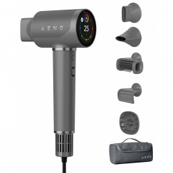 Сешоар AENO HD5 AHD0005G, 1500W, Безчетков мотор, 2 скорости, 3 нива, 67 dB, Функция AI, Гласов контрол, Сив