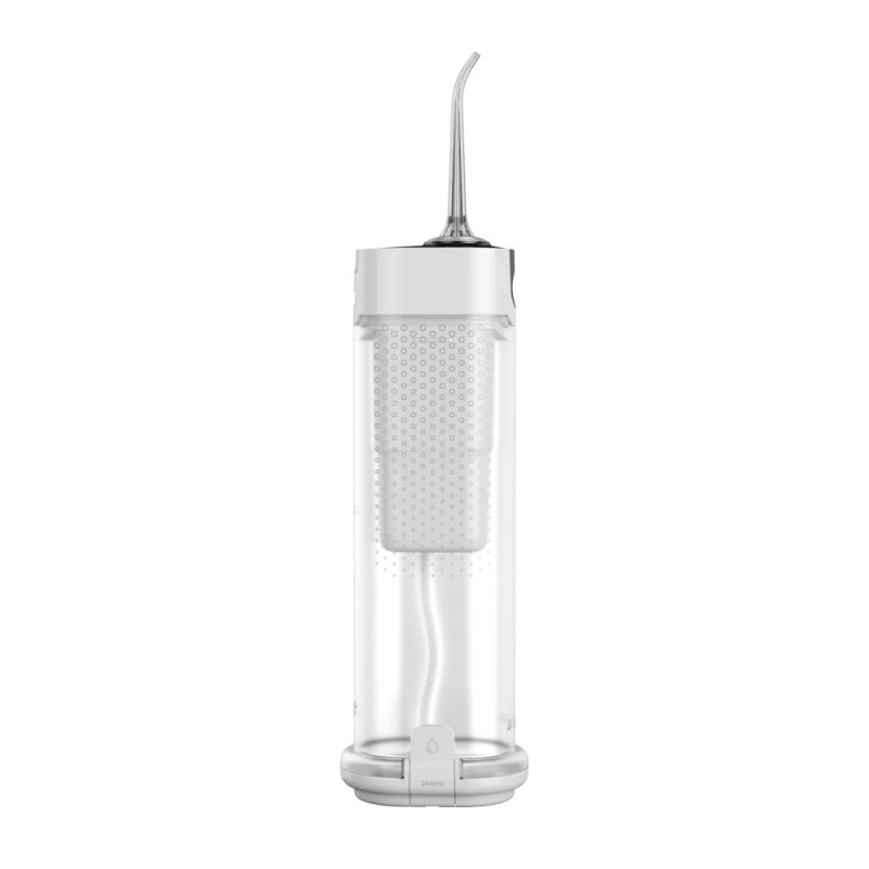 Дентален иригатор AENO DI3 ADI0003, 5 V, 10 W, 240 мл, 140 psi, 5 режима на почистване, 3 накрайника, Бял
