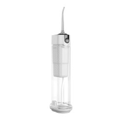 Дентален иригатор AENO DI3 ADI0003, 5 V, 10 W, 240 мл, 140 psi, 5 режима на почистване, 3 накрайника, Бял