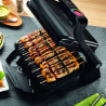 Електрическа скара Tefal OptiGrill+ Snacking&Baking GC714834, 2000W, 6 програми, Функция замразени храни, Незалепващо тефлоново покритие, Аксесоар за закуски и печене, Max 240C, Черен