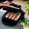 Електрическа скара Tefal OptiGrill+ Snacking&Baking GC714834, 2000W, 6 програми, Функция замразени храни, Незалепващо тефлоново покритие, Аксесоар за закуски и печене, Max 240C, Черен