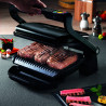 Електрическа скара Tefal OptiGrill+ Snacking&Baking GC714834, 2000W, 6 програми, Функция замразени храни, Незалепващо тефлоново покритие, Аксесоар за закуски и печене, Max 240C, Черен