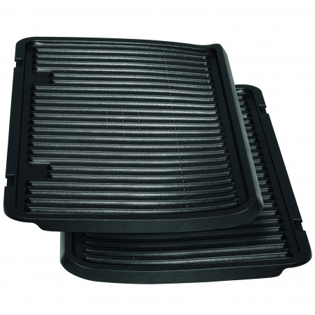 Електрическа скара Tefal OptiGrill+ Waffles GC716D12, 2000W, 6 програми, Тефлоново незалепващо покритие, Плочи за гофрети, Температурен контрол, Max 275C, Инокс