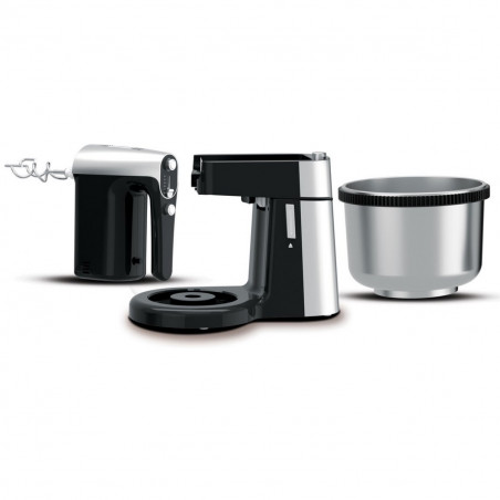 Миксер с купа Royalty Line RL-HM19015, 700W, 6 бъркалки, 3 л, Турбо, 5 скорости, Черен/инокс