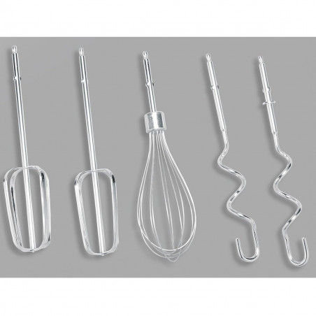 Миксер с купа Royalty Line RL-HM19015, 700W, 6 бъркалки, 3 л, Турбо, 5 скорости, Черен/инокс