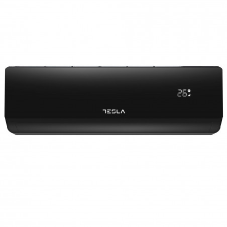 Инверторен климатик Tesla TT34EX82BM-1232IAW, 12000 BTU, A++/A+, 25 м2, Турбо, Wi-Fi, Йонизатор, Самопочистване, Самодиагностика, LED, Черен