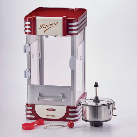 Машина за пуканки Ariete XXL PARTY TIME 2953/00, 310W, 2.4 л, 700 г, Функция за приготвяне с масло, Червен