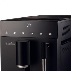 Кафеавтомат Ariete Diadema Automatica 1452/00, 1.5 л, Вградена мелачка, 1350W, 19 bar, Сензорен дисплей, Стиймър, Черен