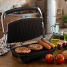 Уред 3в1 Ariete TOAST & GRILL SLIM 1911/10, Тостер, Грил, Скара, 1000W, 230C, Незалепващо покритие, Регулируема горна плоча, Инокс