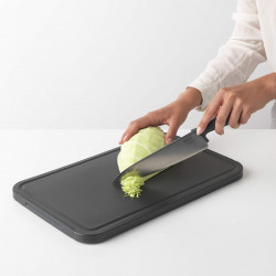 Готварски нож Brabantia Tasty+ 1001163, 20 см, Закалена стомана, Устойчив на надраскване и корозия, Тъмносив