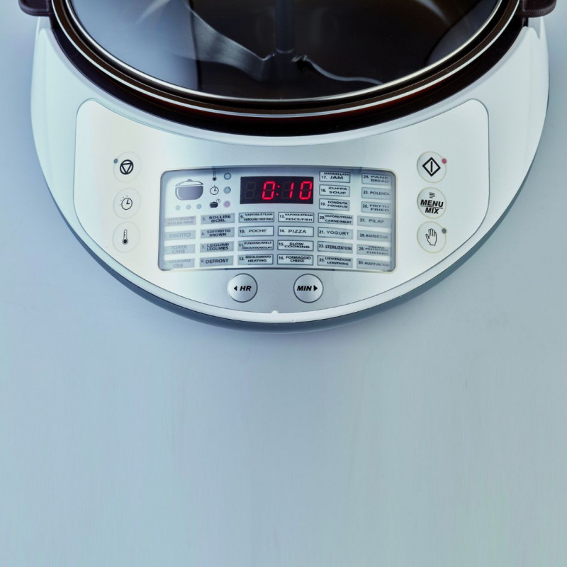 Мултикукър Ariete TWIST 2945/00, 1900W, 5 л, 30 програми, 35-180C, Незалепващо покритие, LCD, Бял