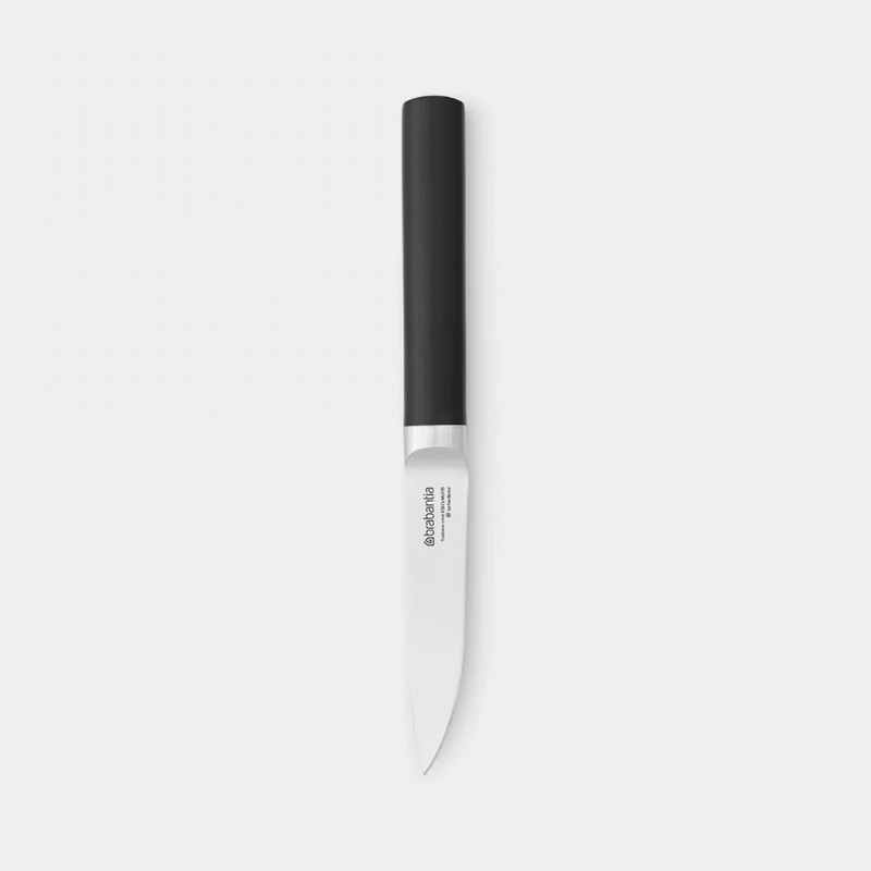 Нож за плодове и зеленчуци Brabantia Profile 1003292, 9 см, Закалена стомана, Устойчив на надраскване и корозия, Черен