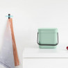 Кош за разделно събиране на боклук Brabantia Sort&Go 1005520, 3 л, Дръжка, Възможност за стенен монтаж, Светлозелен