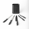 Комплект ножове 5 бр Brabantia Tasty+ 1001177, Закалена стомана, Устойчиви на надраскване и корозия, Тъмносив