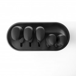 Комплект ножове 5 бр Brabantia Tasty+ 1001177, Закалена стомана, Устойчиви на надраскване и корозия, Тъмносив
