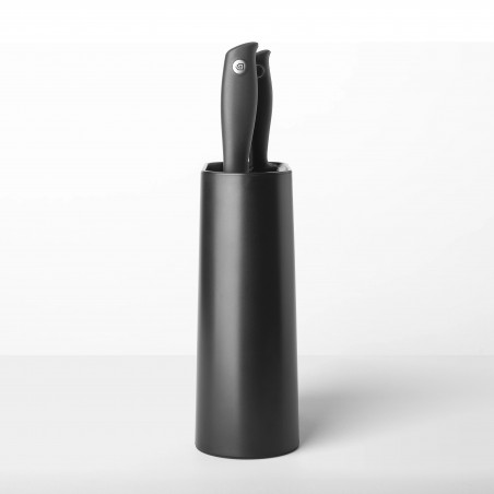 Комплект ножове 5 бр Brabantia Tasty+ 1001177, Закалена стомана, Устойчиви на надраскване и корозия, Тъмносив