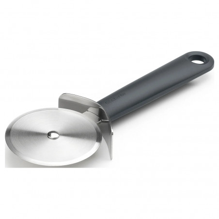 Нож за пица Brabantia Tasty+ 1008888, Предпазител, Халка за окачване, Закалена стомана, Тъмносив