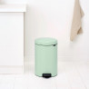 Кош за боклук с педал Brabantia NewIcon 1008847, 20 л, Плавно затваряне, Противоплъзгаща основа, Светлозелен