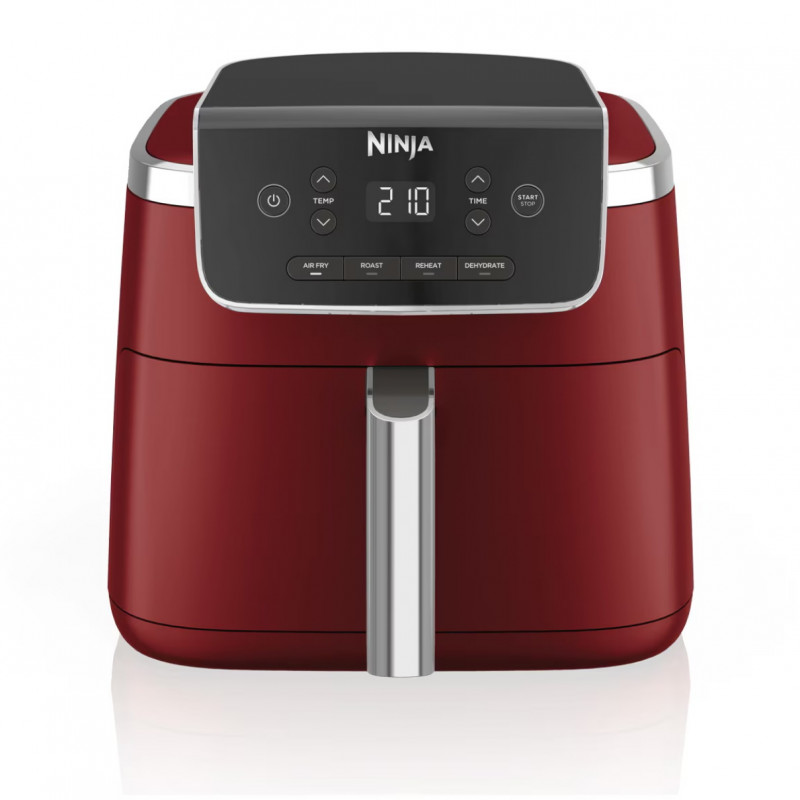Фритюрник с горещ възду Ninja AF140EUCM PRO, 1750W, 4.7 л, 40-240C, 4 програми, Таймер, AirCrisp, Незалепващо покритие, Бордо