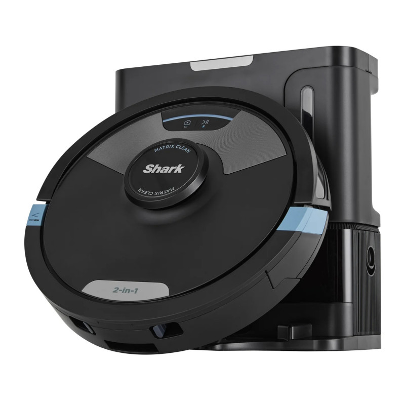 Прахосмукачка робот Shark Matrix Plus RV2620WAEU, 650 W, 0.3 л, 360 LiDAR, Автономия до 110 мин, Matrix Clean, Черен